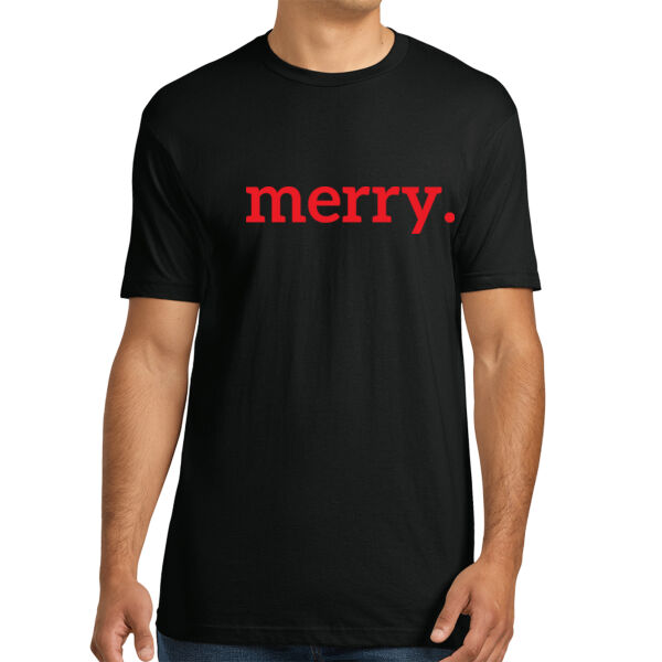 Merry - Unisex Premium Cotton T-Shirt Thumbnail