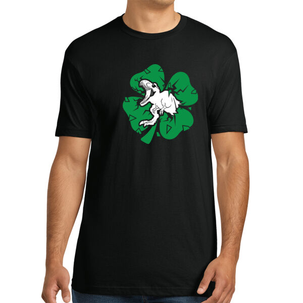 Dino Clover - Unisex Premium Cotton T-Shirt Thumbnail