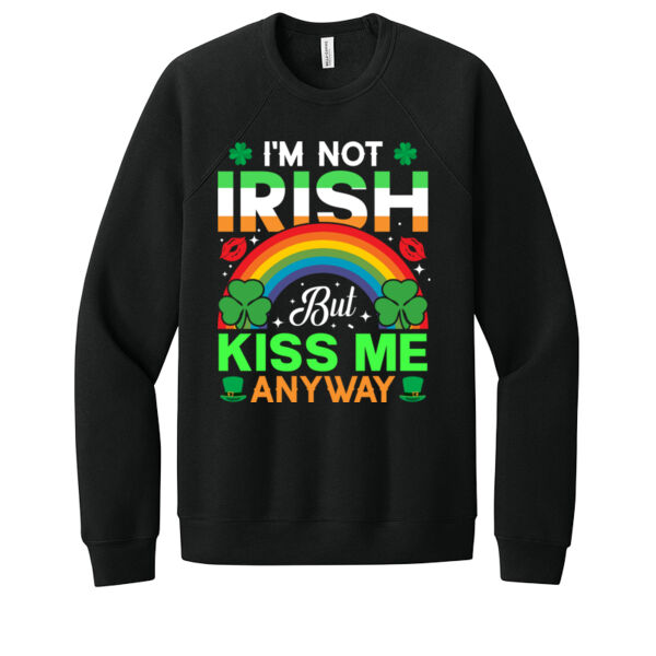 I'm Not Irish But Kiss Me - Unisex Premium Fleece Crew Sweatshirt Thumbnail
