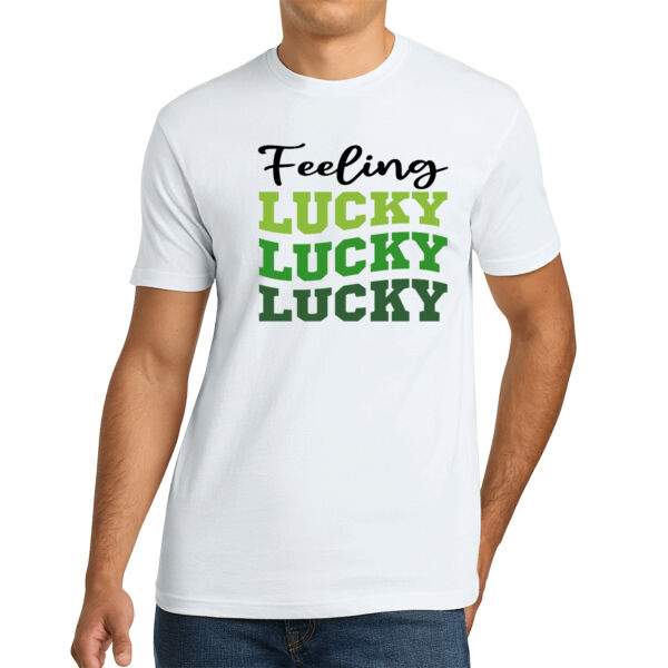 Feeling Lucky - Unisex Premium Cotton T-Shirt Thumbnail