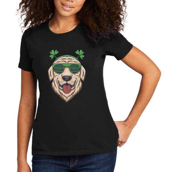 Irish Dog - Women's Premium Cotton T-Shirt Thumbnail