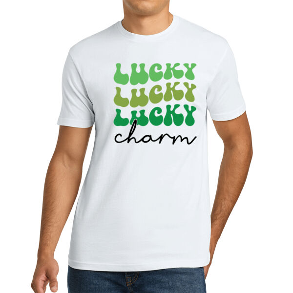 Green Lucky Charm - Unisex Premium Cotton T-Shirt Thumbnail
