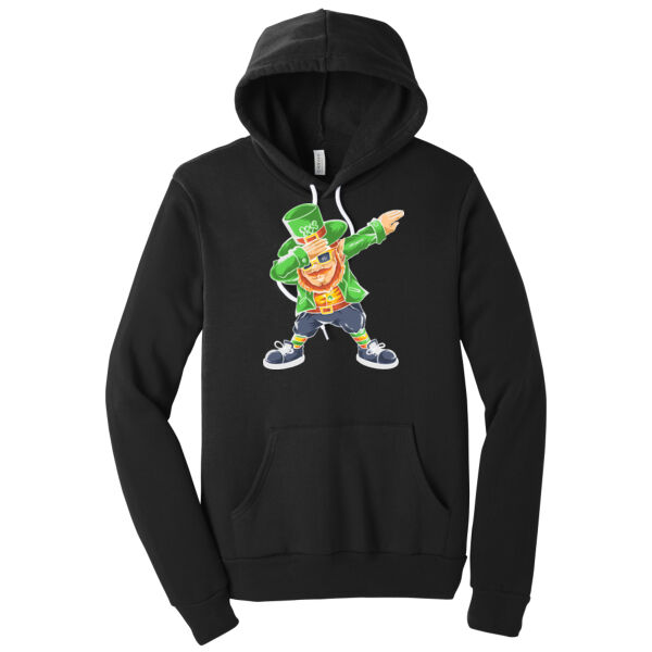 Dabbing Leprechaun - Unisex Premium Fleece Hooded Sweatshirt Thumbnail
