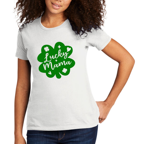 Lucky Mama - Women's Premium Cotton T-Shirt Thumbnail