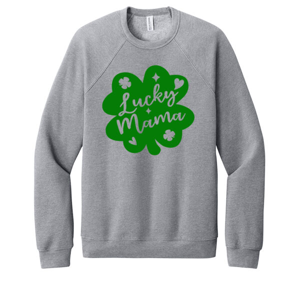 Lucky Mama - Unisex Premium Fleece Crew Sweatshirt Thumbnail