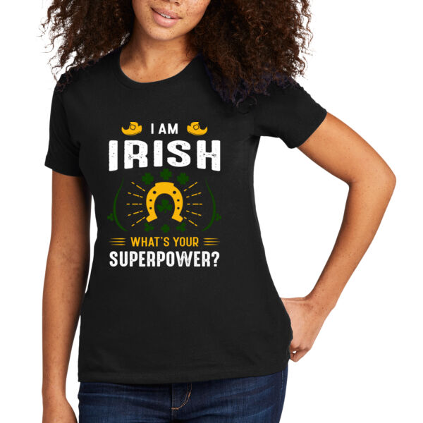 Irish Superpower - Women's Premium Cotton T-Shirt Thumbnail