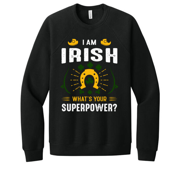Irish Superpower - Unisex Premium Fleece Crew Sweatshirt Thumbnail