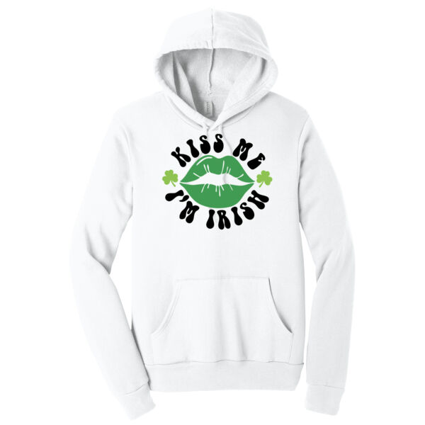 Kiss Me Im Irish - Unisex Premium Fleece Hooded Sweatshirt Thumbnail