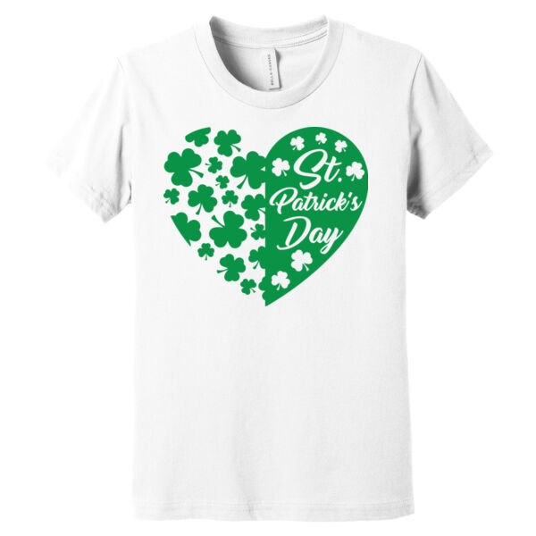 St. Patrick's Day Clover Heart - Youth Jersey Short Sleeve Tee Thumbnail