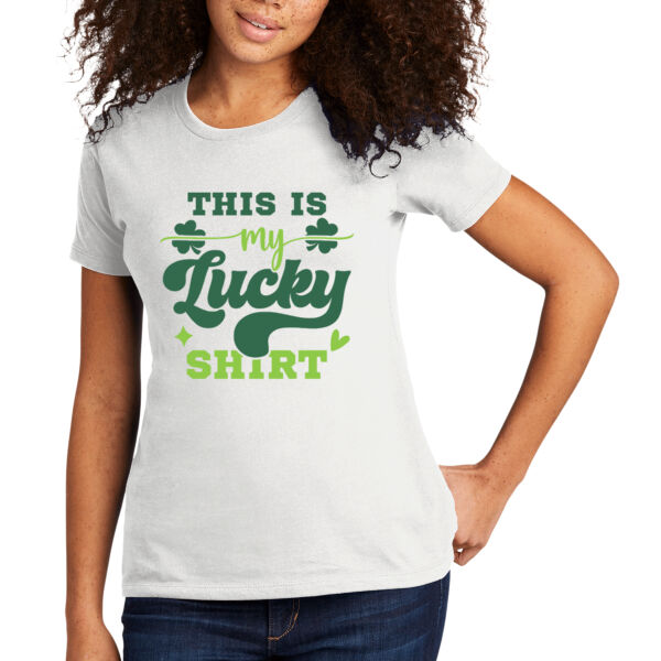 This is My Lucky Shirt - Women's Premium Cotton T-Shirt Thumbnail
