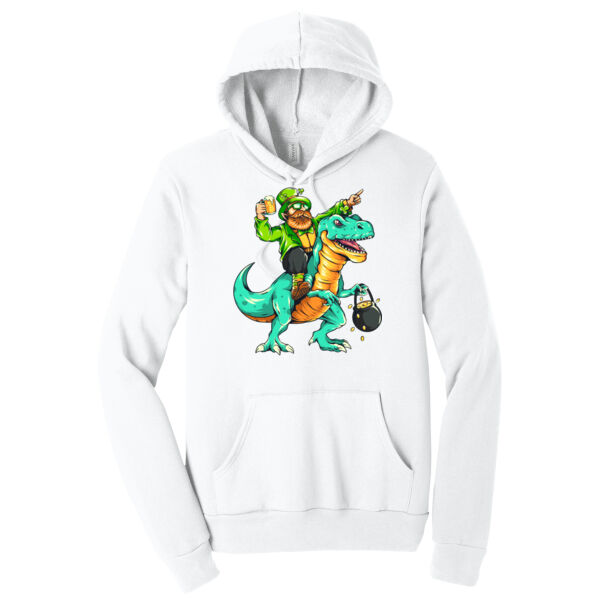 Leprechaun Rex - Unisex Premium Fleece Hooded Sweatshirt Thumbnail