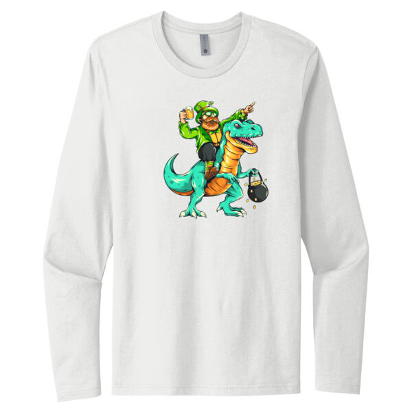 Leprechaun Rex - Unisex Premium Cotton Long Sleeve T-Shirt Thumbnail
