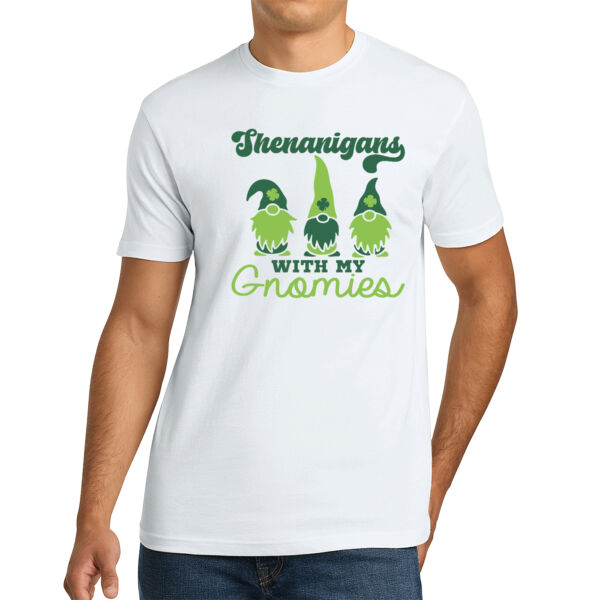 Shenanigans With My Gnomies - Unisex Premium Cotton T-Shirt Thumbnail