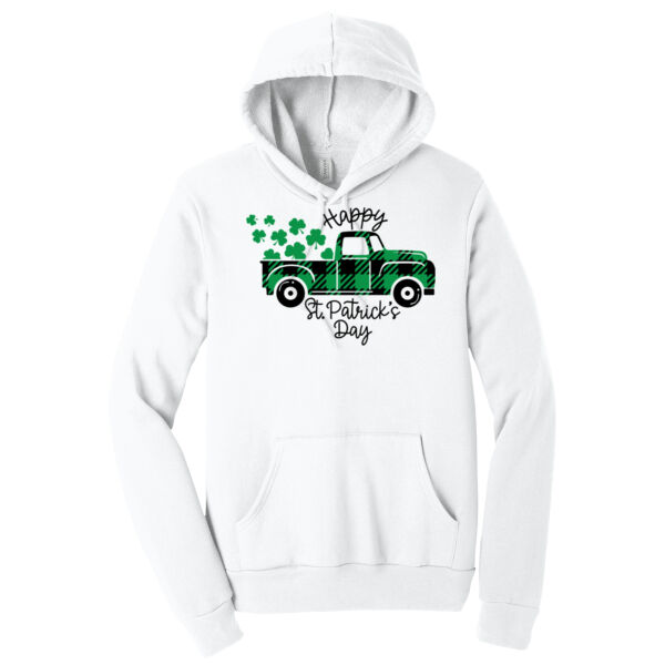 St. Patrick's Day Truck - Unisex Premium Fleece Hooded Sweatshirt Thumbnail