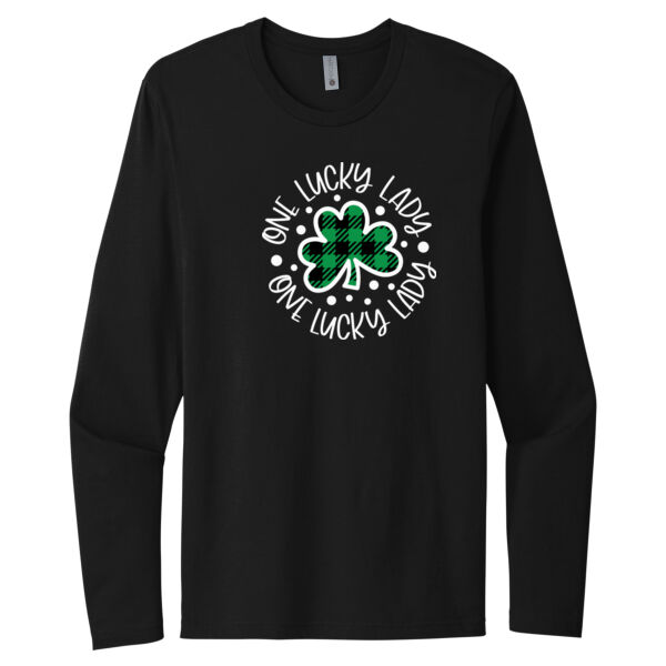 Lucky Lady - Unisex Premium Cotton Long Sleeve T-Shirt Thumbnail