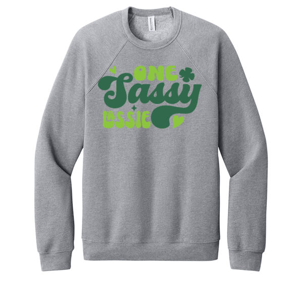 One Sassy Lassie - Unisex Premium Fleece Crew Sweatshirt Thumbnail