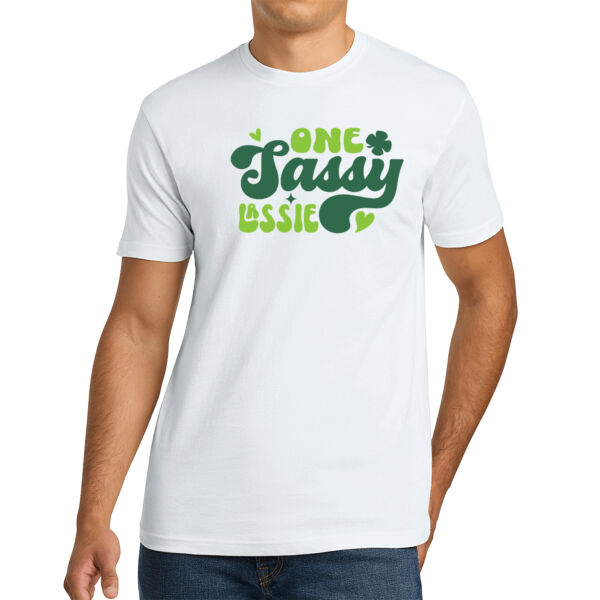 One Sassy Lassie - Unisex Premium Cotton T-Shirt Thumbnail