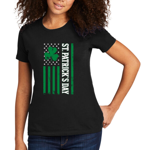 USA St. Patrick's Day - Women's Premium Cotton T-Shirt Thumbnail