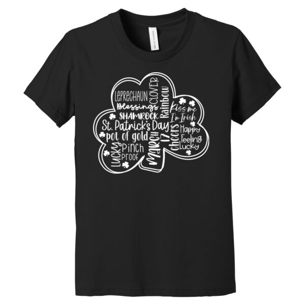 Clover Wordle - Youth Jersey Short Sleeve Tee Thumbnail
