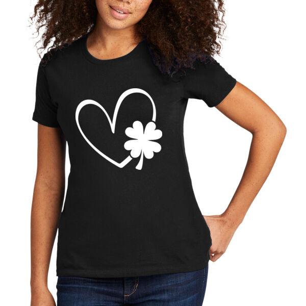 Heart Celtic - Women's Premium Cotton T-Shirt Thumbnail