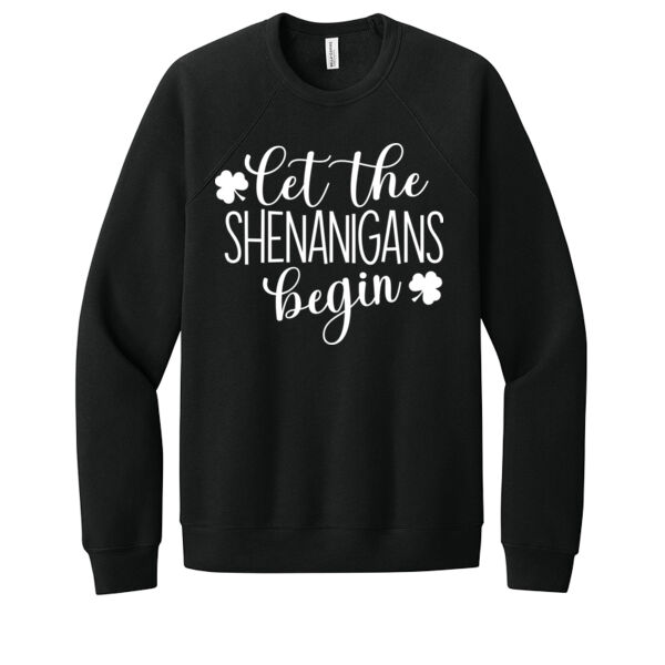Let The Shennanigins Begin - Unisex Premium Fleece Crew Sweatshirt Thumbnail