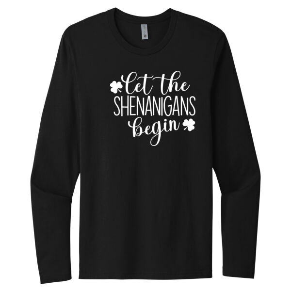 Let The Shennanigins Begin - Unisex Premium Cotton Long Sleeve T-Shirt Thumbnail