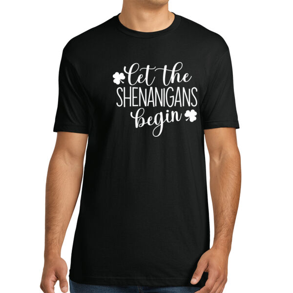 Let The Shennanigins Begin - Unisex Premium Cotton T-Shirt Thumbnail