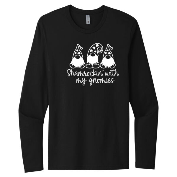 Shamrockin' With My Gnomies - Unisex Premium Cotton Long Sleeve T-Shirt Thumbnail