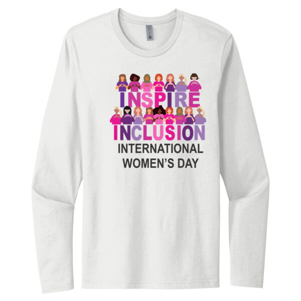 Inspire Inclusion - Unisex Premium Cotton Long Sleeve T-Shirt Thumbnail