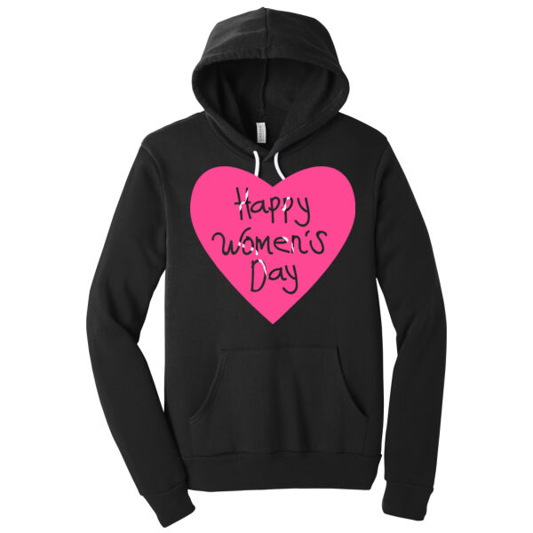 Women's Day Heart - Unisex Premium Fleece Hooded Sweatshirt Thumbnail