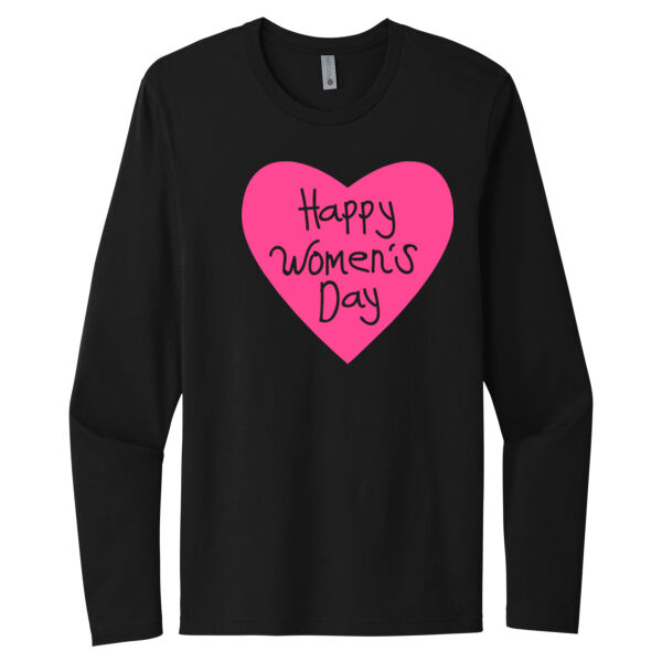 Women's Day Heart - Unisex Premium Cotton Long Sleeve T-Shirt Thumbnail