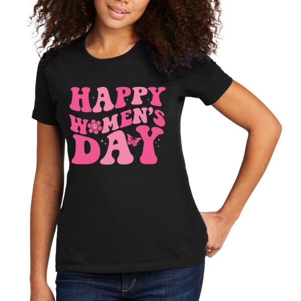 Happy Women's Day - Women's Premium Cotton T-Shirt Thumbnail