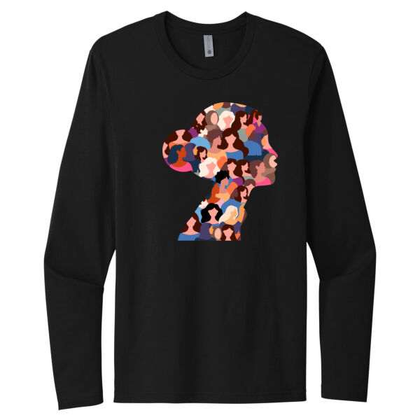 Girl - Unisex Premium Cotton Long Sleeve T-Shirt Thumbnail