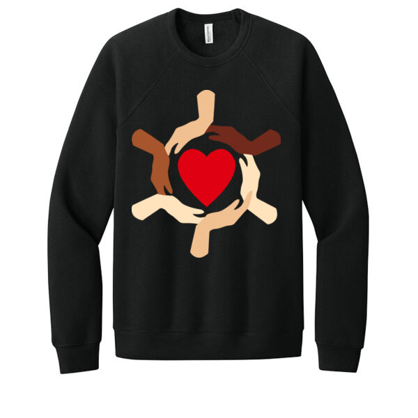 Hands & Heart - Unisex Premium Fleece Crew Sweatshirt Thumbnail