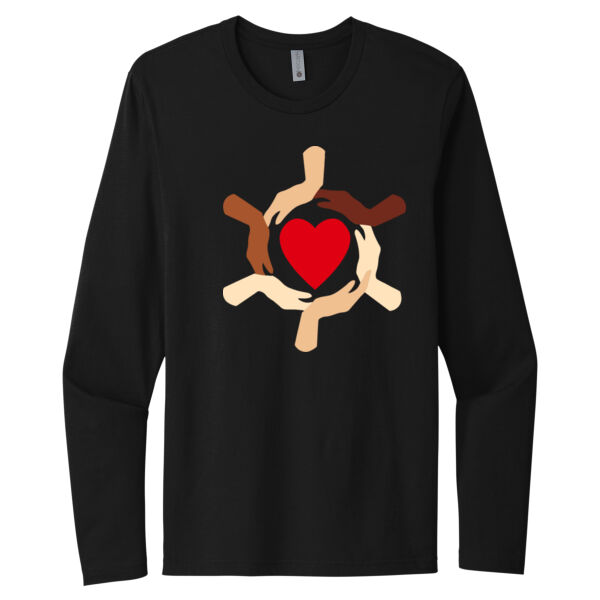 Hands & Heart - Unisex Premium Cotton Long Sleeve T-Shirt Thumbnail