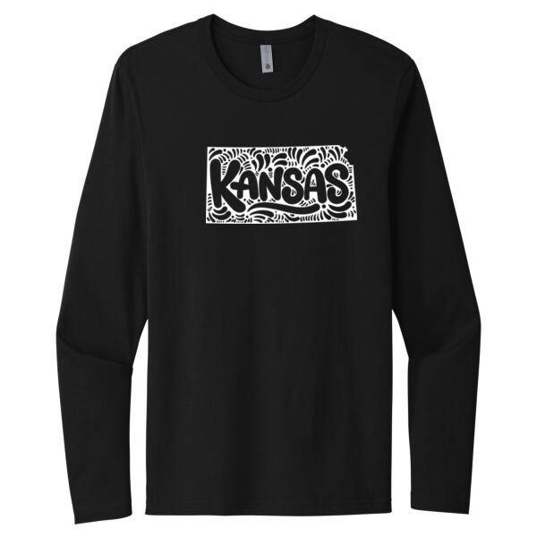 Kansas - Unisex Premium Cotton Long Sleeve T-Shirt Thumbnail