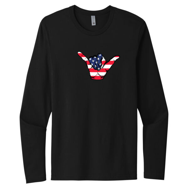 Rock On USA - Unisex Premium Cotton Long Sleeve T-Shirt Thumbnail