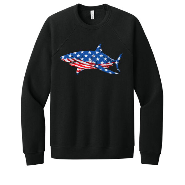 USA Shark - Unisex Premium Fleece Crew Sweatshirt Thumbnail