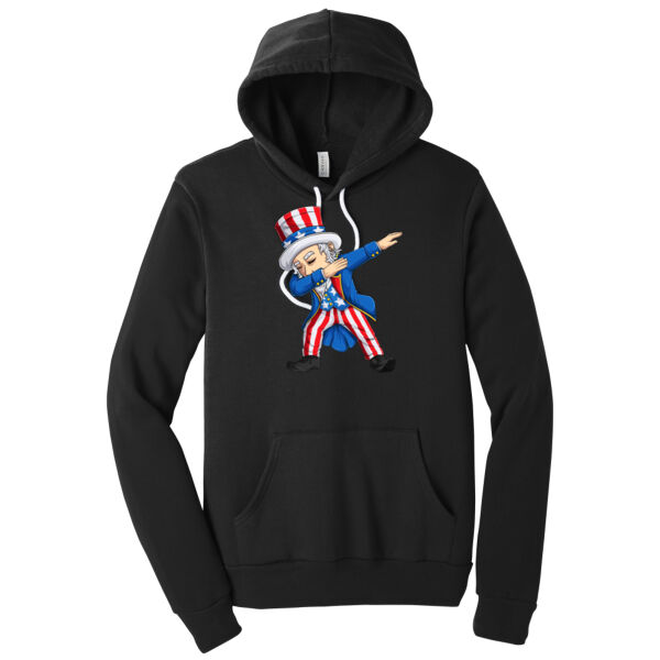 Dabbing Uncle Sam - Unisex Premium Fleece Hooded Sweatshirt Thumbnail