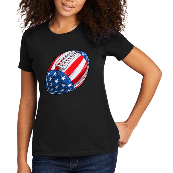 USA Football - Women's Premium Cotton T-Shirt Thumbnail