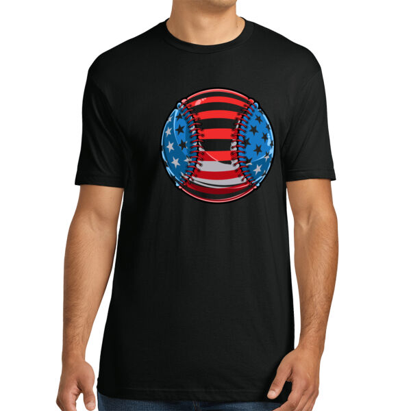 USA Baseball - Unisex Premium Cotton T-Shirt Thumbnail