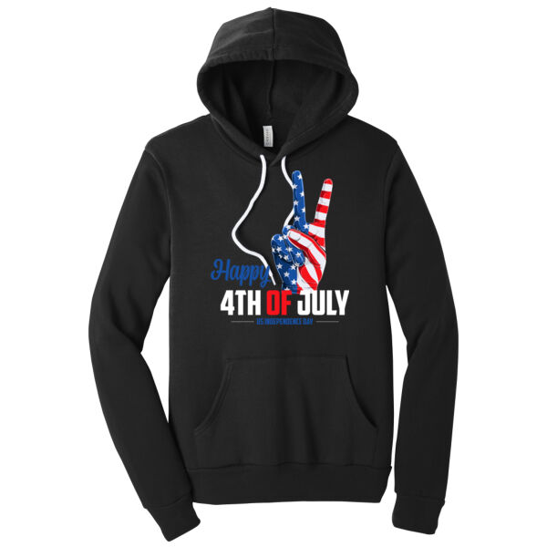 Happy Peace of July - Unisex Premium Fleece Hooded Sweatshirt Thumbnail