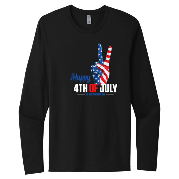 Happy Peace of July - Unisex Premium Cotton Long Sleeve T-Shirt Thumbnail