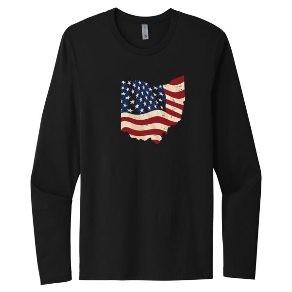 Ohio USA - Unisex Premium Cotton Long Sleeve T-Shirt Thumbnail