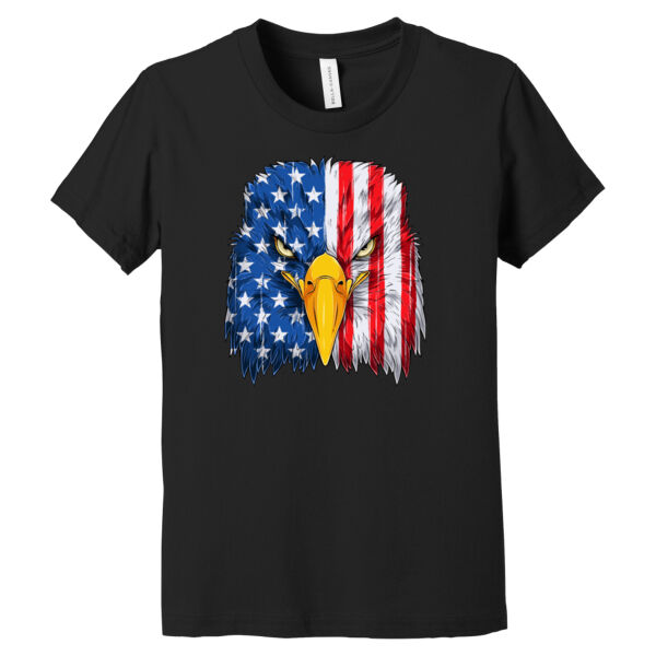 USA Bald Eagle - Youth Jersey Short Sleeve Tee Thumbnail