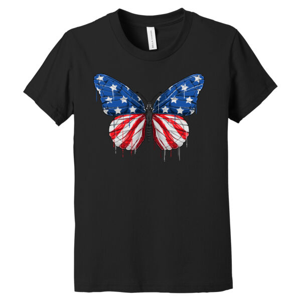 USA Butterfly - Youth Jersey Short Sleeve Tee Thumbnail