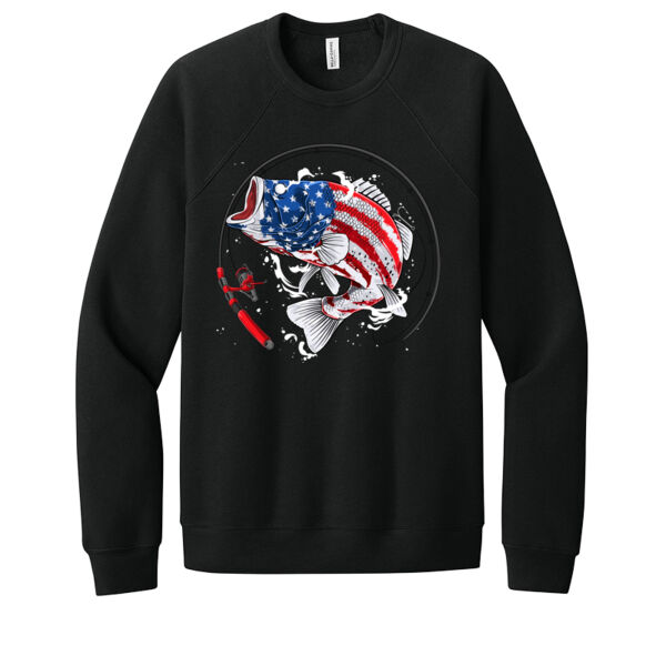 USA Fishing - Unisex Premium Fleece Crew Sweatshirt Thumbnail