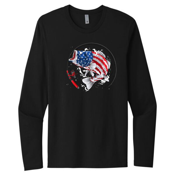 USA Fishing - Unisex Premium Cotton Long Sleeve T-Shirt Thumbnail