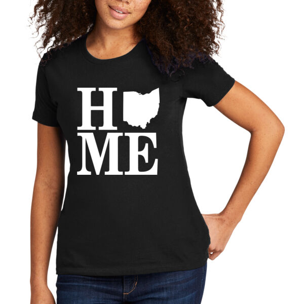 Home in Ohio - Women's Premium Cotton T-Shirt Thumbnail