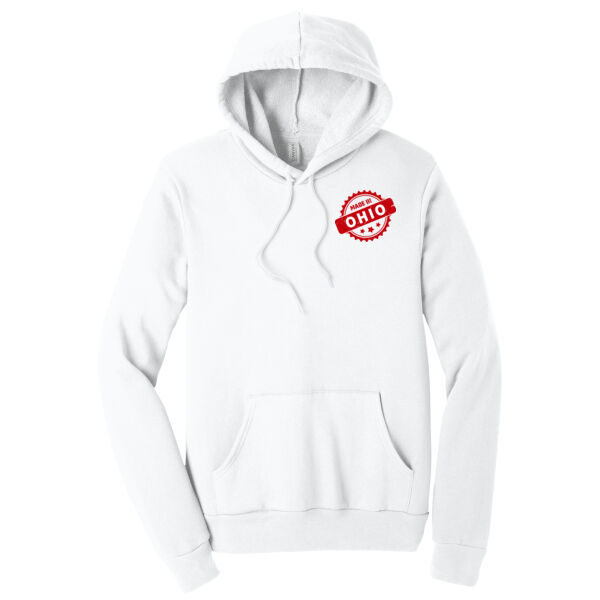 Made In Ohio Badge - Unisex Premium Fleece Hooded Sweatshirt Thumbnail